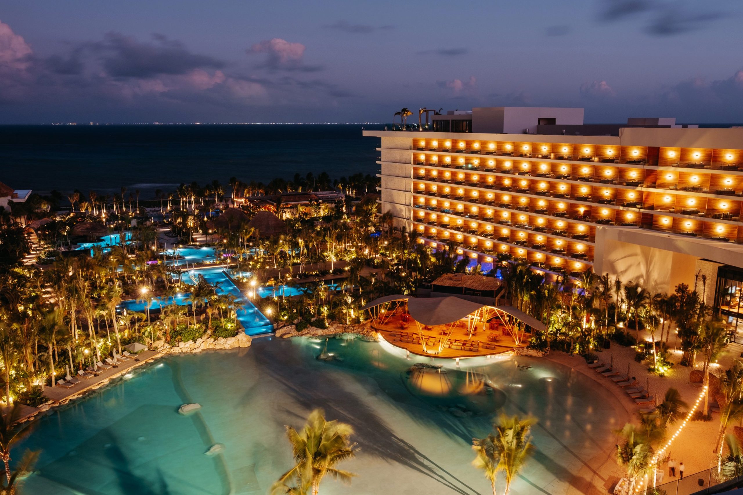 Secrets Moxché Playa del Carmen adults-only all-inclusive resort with modern architecture, beachfront pools, and vibrant Playa del Carmen location.